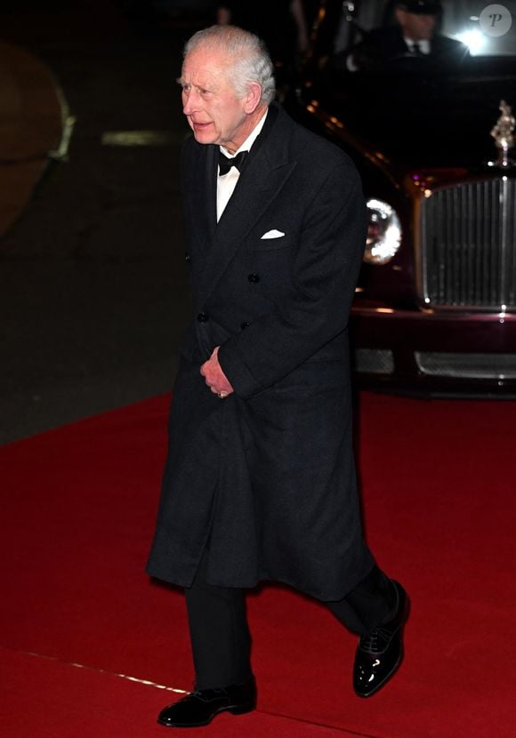 Charles III au Royal Variety Show au Royal Albert Hall à Londres