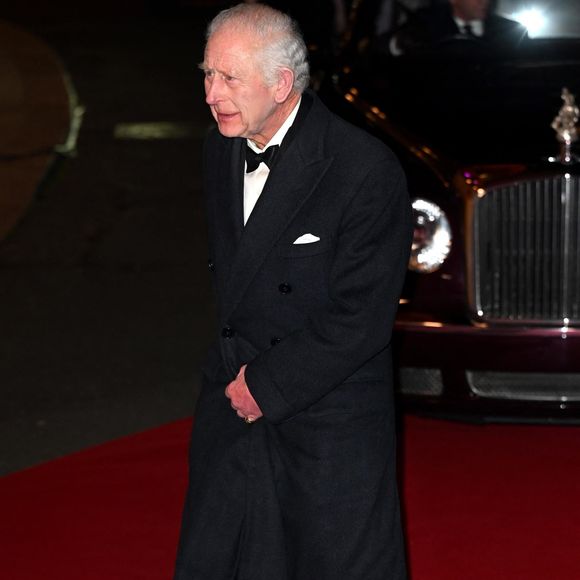Charles III au Royal Variety Show au Royal Albert Hall à Londres