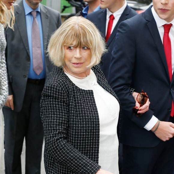 Marianne Faithfull - Arrivées au défilé de mode Haute-Couture automne-hiver 2016/2017 "Chanel" à Paris. Le 5 juillet 2016. (Christophe Aubert via Bestimage).