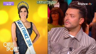 Kev Adams se retrouve face à son ex Iris Mittenaere, Laury Thilleman et Léa Salamé lui font perdre ses moyens dans Quelle époque !