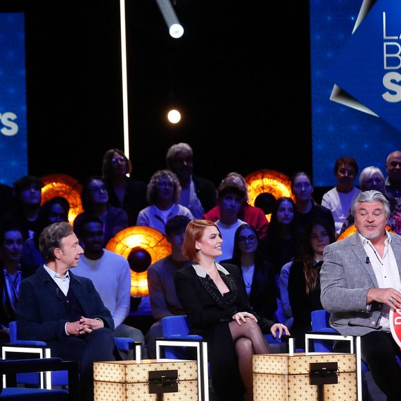 Exclusif - Stéphane Bern, Elodie Frégé, David Douillet - Enregistrement de l'émission "La Boîte à secrets", au Studio du Lendit, présentée par F.Bollaert et diffusée le 17 janvier sur France 3. Le 17 décembre 2024
© Christophe Clovis / Bestimage