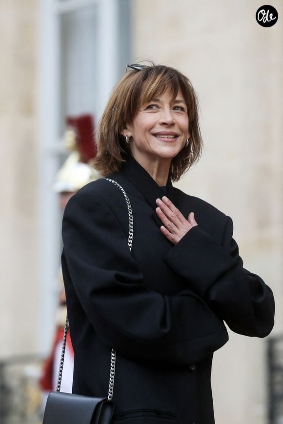 Sophie Marceau au palais présidentiel de l'Elysée à Paris, France, le 6 mai 2024. © Stéphane Lemouton / Bestimage