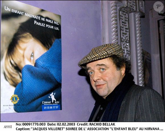 Jacques Villeret en 2003 à Paris. © Bestimage