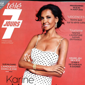 Karine Le Marchand sur la couverture de Télé 7 Jours