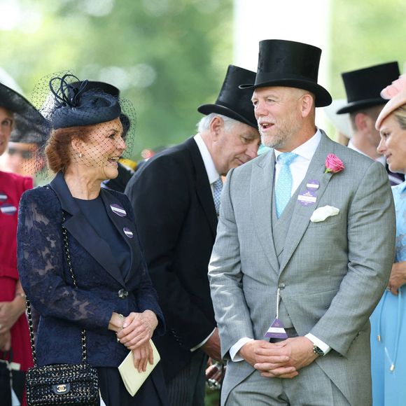 Sarah, duchesse d'York, et Mike Tindall, courses hippiques royales – Royal Ascot 2025, jour 1 à Ascot, Royaume-Uni, le 17 juin 2025. Crédit photo : Dana Press / Bestimage