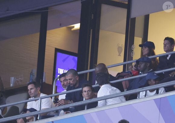 Tom Brady - Les célébrités dans les tribunes de la finale de la Ligue Des Champions 2025 "PSG - Inter Milan (5-0)" à l'Allianz Arena de Munich, le 31 mai 2025.
© Cyril Moreau/Bestimage