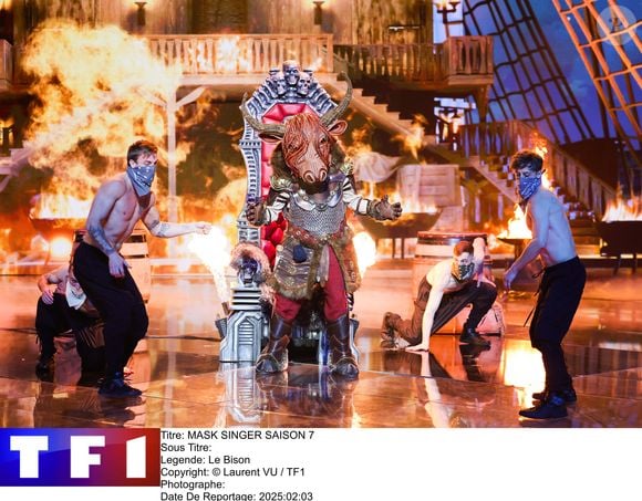 Le Bison dans la saison 7 de "Mask Singer" sur TF1 © Laurent VU / TF1