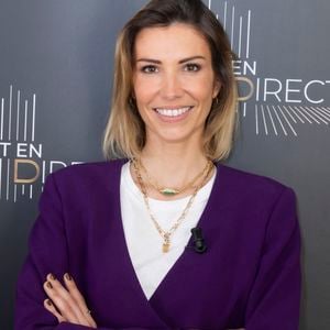 Alexandra Rosenfeld, dans les coulisses de l'émission OEED (On Est En Direct) le 23 avril 2022.