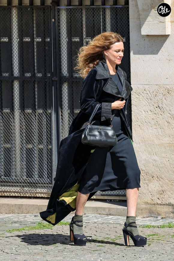 Marine Delterme - Arrivées aux obsèques de Mathilde Favier en l'église Saint-Sulpice à Paris, le 31 aout 2026. © Dominique Jacovides-Cyril Moreau/Bestimage