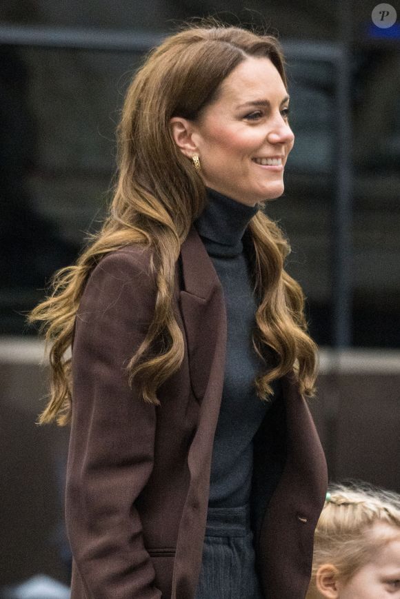 Catherine Kate Middleton, princesse de Galles, visite la National Gallery pour lancer un nouveau projet de la Royal Foundation Centre for Early Childhood visant à soutenir les jeunes enfants dans le développement de compétences sociales le 4 février 2025.