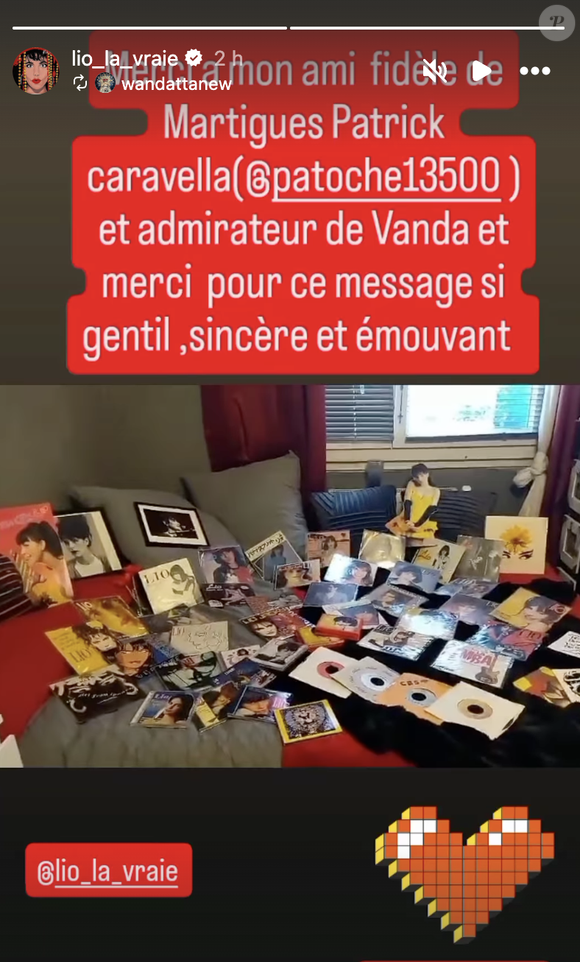 Lio a aussi repartagé une story d’un compte fan qui semble lui redonner du baume au cœur dans cette période si difficile