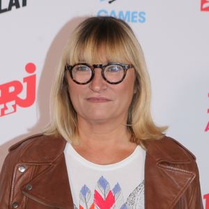 Christine Bravo lors de la conférence de presse de rentrée du groupe NRJ au Musée du Quai Branly à Paris, le 21 septembre 2017.  Photo : CVS / Bestimage