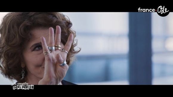 Fanny Ardant dans "Les rencontres du Papotin" sur France 2.