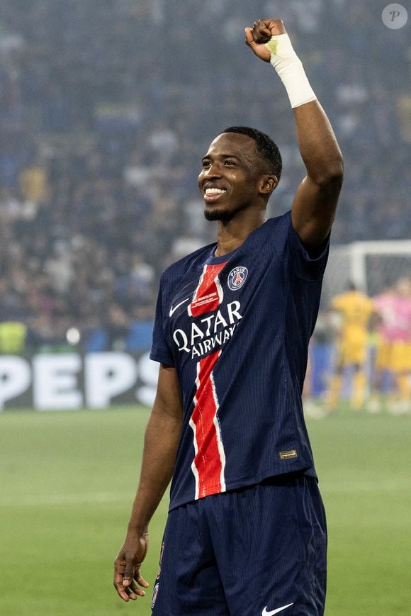 Le PSG remporte la Ligue Des Champions 2025, pour la première fois de son histoire, face à l'Inter Milan (5-0) à l'Allianz Arena de Munich, le 31 mai 2025.
© Cyril Moreau/Bestimage