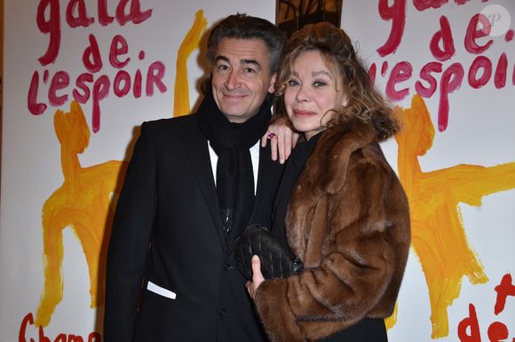 Grâce de Capitani et Jean-Pierre Jacquin - 27ème Gala de l'Espoir de la Ligue contre le cancer au Théâtre des Champs-Elysées à Paris, le 22 octobre 2019. © Giancarlo Gorassini/Bestimage