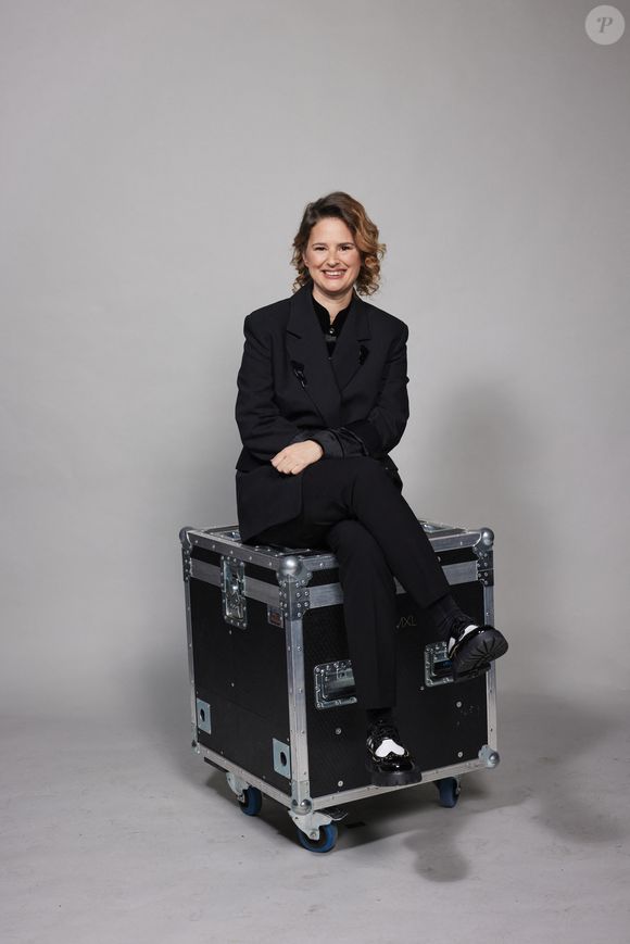 Exclusif - Elodie Poux - Studio avec les invités de l'enregistrement de l'émission "La chanson secrète N°14", présentée par N.Aliagas et diffusée le 26 décembre sur TF1, à Paris, France, le 9 décembre 2025. © Jacovides-Moreau/Bestimage