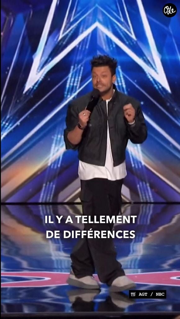 Kev Adams cartonne dans l'émission TV "America's Got Talent", l'équivalent de l'émission "La France a un incroyable talent", à Los Angeles. Lors de son premier passage il a été retenu avec 4 OUI des juges (Howie Mandel, Mel B, Sofía Vergara et Simon Cowell) pour continuer la suite de l'aventure. Kev Adams a mis en sketch les petites différences culturelles entre la France et les Etats-Unis.