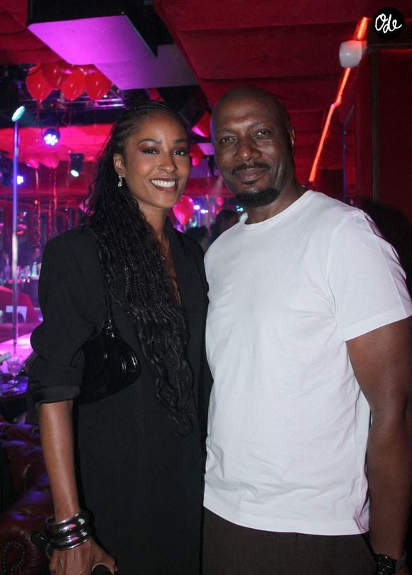 Harry Roselmack et sa femme Jennifer Galap - Soirée du 25ème anniversaire du "Pink Paradise" à Paris le 18 juin 2026. © Philippe Baldini / Bestimage | 00760146