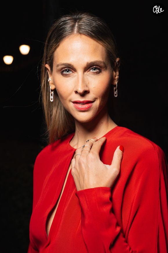 Ophélie Meunier aux arrivées du défilé Messika Collection Femme Prêt-à-Porter Printemps/Eté 2026 lors de la Fashion Week de Paris (PFW), au Musée des Arts décoratifs, à Paris, France, le 13 octobre 2025. © Pierre Perusseau/Bestimage