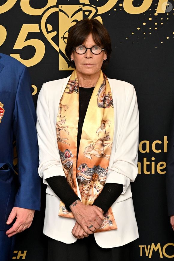 La princesse Stéphanie de Monaco durant la soirée de Gala au Fairmont hotel à Monaco après la cinquième édition de la Fight Aids Cup, un match de football caritatif qui s'est déroulé au stade Louis II à Monaco, le 22 janvier 2025.

© Bruno Bebert / Bestimage