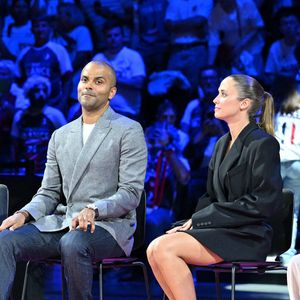 Et que cela pouvait arriver que cela ne se fasse finalement pas
Tony Parker avec sa compagne Agathe Teyssier au match de préparation aux Jeux Olympiques Paris 2024 entre la France à la Serbie (67-79) à Decines-Charpieu, France, le 12 juillet 2024. © Frédéric Chambert/Panoramic/Bestimage