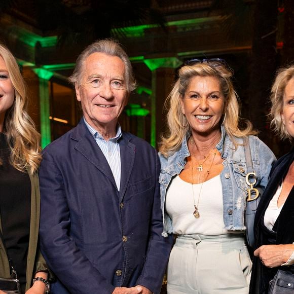 Valentine Sled, William Leymergie, Caroline Margeridon et Sophie Davant lors de l'inauguration du Restaurant & Bar 19.20 by Norbert Tarayre à l'hôtel Prince de Galles à Paris le 10 octobre 2023. © Pierre Perusseau / Coadic Guirec / Bestimage