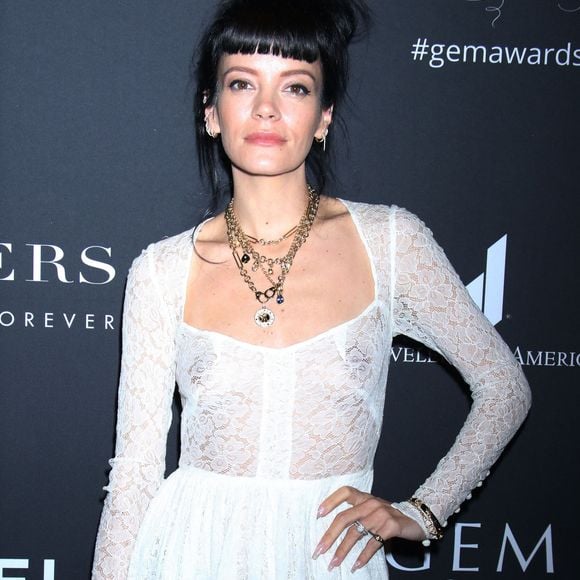 Lily Allen - Les célébrités arrivent à la cérémonie des 20 ème Gem Awards à New York, le 18 mars 2022. Photo Press Service / BESTIMAGE