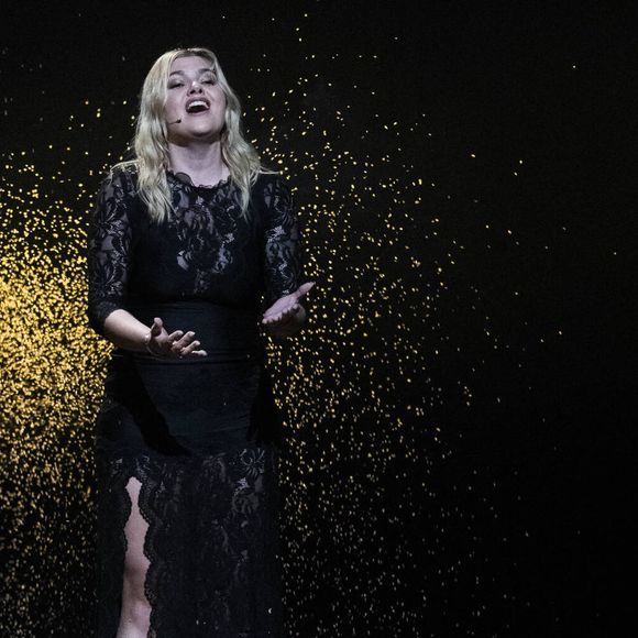 Louane lors de sa participation à la finale de l'Eurovision à Bâle en Suisse en mai, 2025.  (Credit Image: © Baden Roth/ZUMA Press Wire)