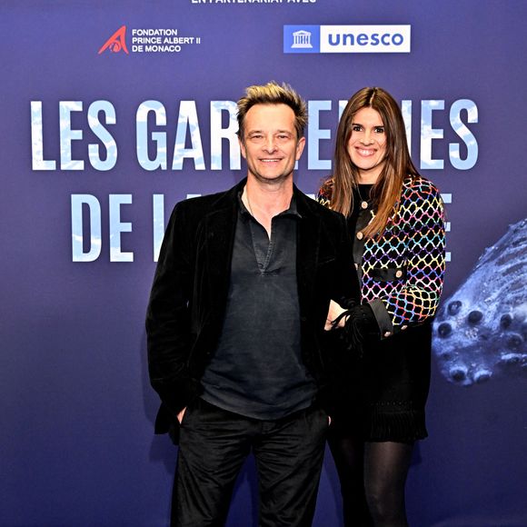 David Hallyday et sa femme Alexandra Pastor durant l'avant première mondiale au Grimaldi Forum à Monaco, le 9 février 2023, du film "Les gardiennes de la planète" réalisé par Jean-Albert Lièvre et raconté par J.Dujardin. 
© Bruno Bebert / Bestimage
