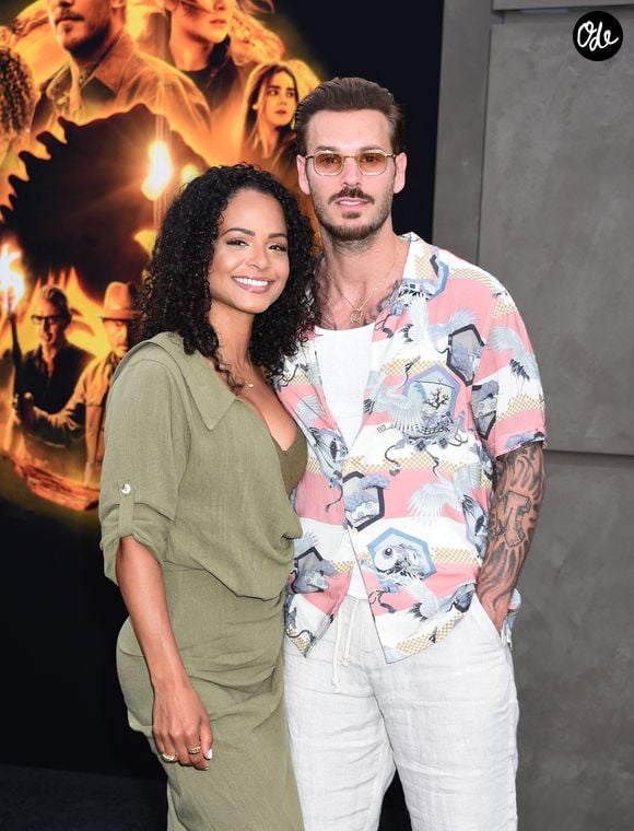 Christina Milian et son mari M Pokora (Matt Pokora) lors de la première du film "Jurassic World Dominion" à Los Angeles, le 6 juin 2022.