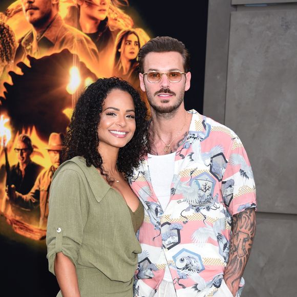 Christina Milian et son mari M Pokora (Matt Pokora) lors de la première du film "Jurassic World Dominion" à Los Angeles, le 6 juin 2022.