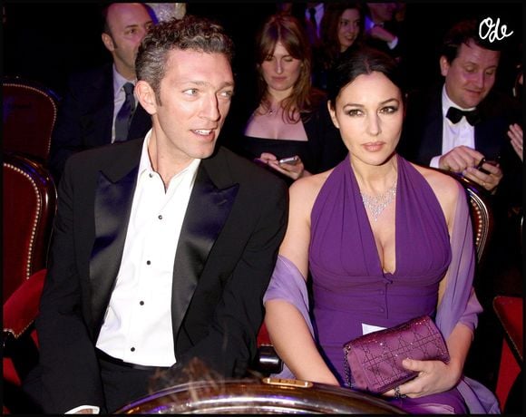 Vincent Cassel et Monica Bellucci lors de la 34e cérémonie des César, en 2009, au théâtre du châtelet.

Guillaume Gaffiot/Bestimage