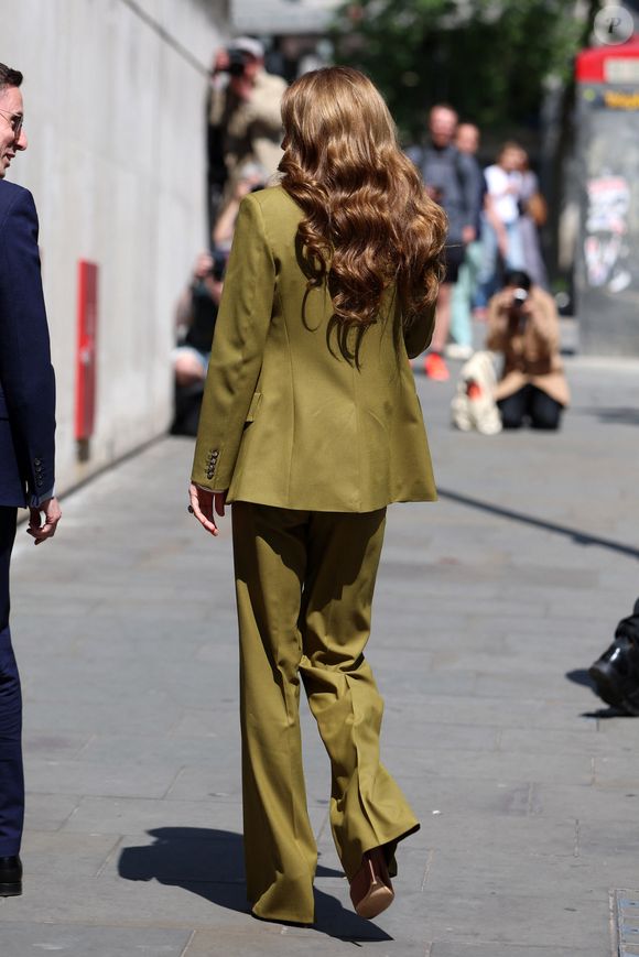 Catherine (Kate) Middleton, princesse de Galles, arrive aux studios "180 Strand" à Londres. GOFF INF / BESTIMAGE