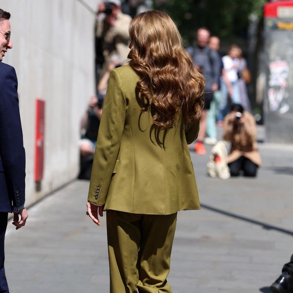 Catherine (Kate) Middleton, princesse de Galles, arrive aux studios "180 Strand" à Londres. GOFF INF / BESTIMAGE