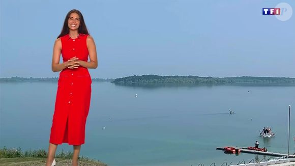 Tatiana Silva, jeune maman de retour à la météo de TF1 après son congé maternité.