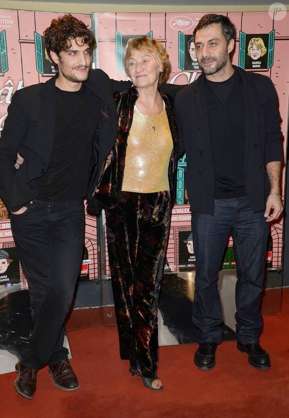 Louis Garrel, Marisa Borini (Bruni Tedeschi) et Filippo Timi - Avant-premiere du film "Un chateau en Italie" a l'UCG Cine Cite des Halles a Paris, le 29 octobre 2013. AGENCE / BESTIMAGE