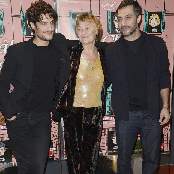 Louis Garrel, Marisa Borini (Bruni Tedeschi) et Filippo Timi - Avant-premiere du film "Un chateau en Italie" a l'UCG Cine Cite des Halles a Paris, le 29 octobre 2013. AGENCE / BESTIMAGE