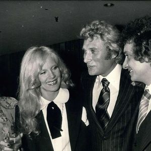 Sylvie Vartan, Johnny Hallyday, Michel Sardou et Dalida, le 13 octobre 1977. Photo  Alamy/Abaca
