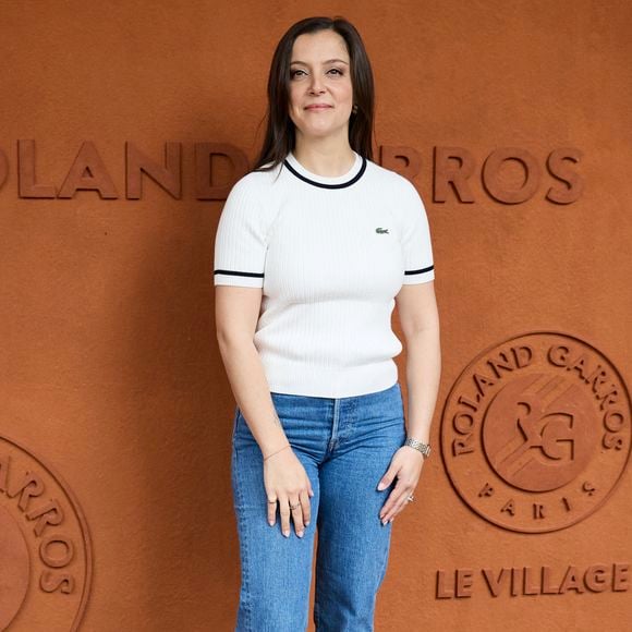 Camille Lellouche - Les célébrités au village lors des Internationaux de France de tennis de Roland Garros 2024 à Paris. Le 5 juin 2024. 
© Jacovides-Moreau/Bestimage