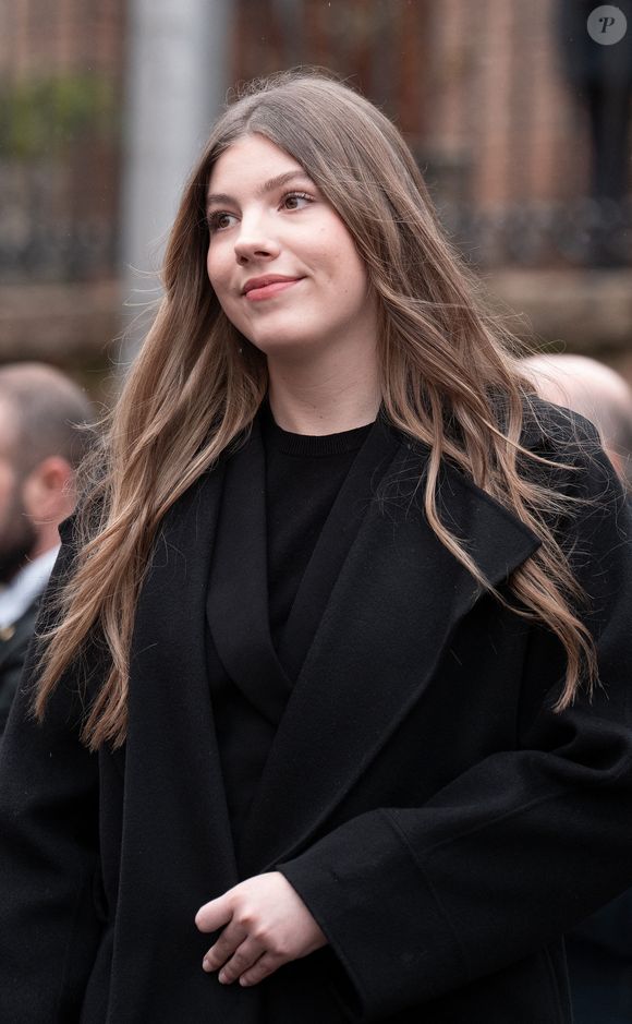 Princesse Sofia (L'infante Sofia d'Espagne) - Princesse Irène de Grèce et de Danemark (la princesse Irène de Grèce et de Danemark) service funèbre à la cathédrale orthodoxe grecque Saint-André-et-Saint-Démétrius. Madrid - 17 janvier 2026