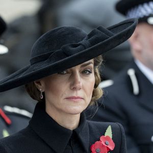 Kate Middleton, princesse de Galles, lors de la cérémonie du souvenir organisée par la Royal British Legion au National Memorial Arboretum dans le Staffordshire le 11 novembre 2025. Photo par GOFF  / BESTIMAGE