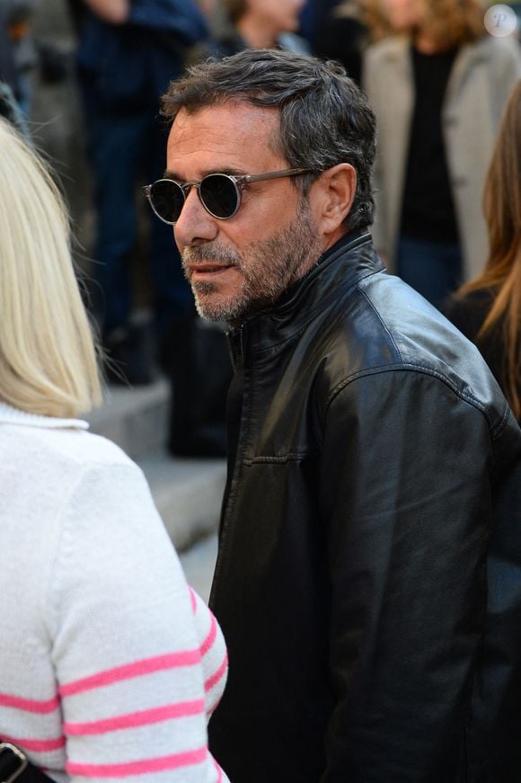 Bernard Montiel - Obsèques de Claudia Cardinale en l’église Saint-Roch de Paris, France, le 30 septembre 2025. © Bestimage