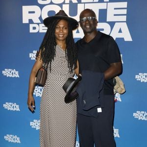 Lilian Thuram et sa femme Kareen Guiock-Thuram - Avant-Première "Sur la Route de Papa" UGC Bercy à Paris le 16 juin 2025. © Marc Ausset-Lacroix/Bestimage