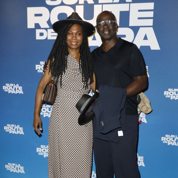 Lilian Thuram et sa femme Kareen Guiock-Thuram - Avant-Première "Sur la Route de Papa" UGC Bercy à Paris le 16 juin 2025. © Marc Ausset-Lacroix/Bestimage