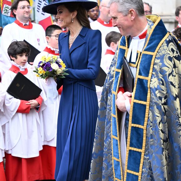Catherine - Princesse de Galles quitte le service annuel de célébration du Jour du Commonwealth à l'Abbaye de Westminster, Londres. Backgrid UK/ Bestimage