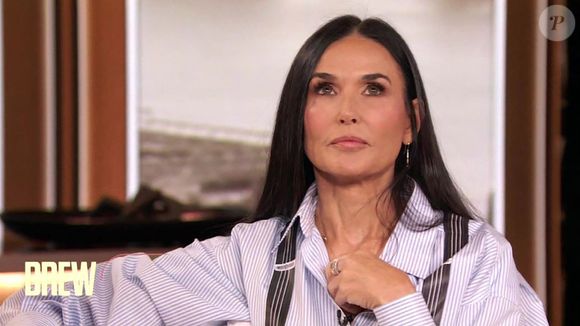 Demi Moore lors du "Drew Barrymore show" s'épanchant sur la santé de son ex-mari Bruce Willis en 2025
©Backgrid UK/ Bestimage