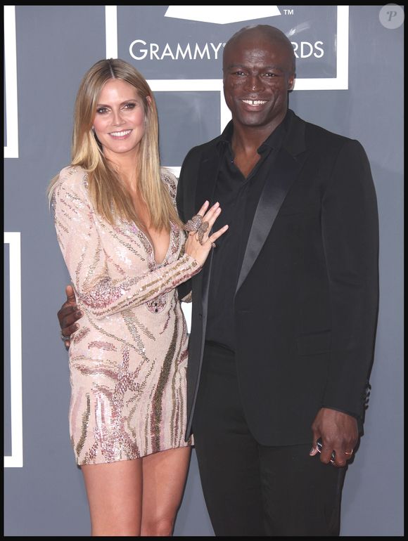 Heidi Klum et Seal à la cérémonie des Grammy Awards le 31 janvier 2010. Crédit photo : GOFF INF / BESTIMAGE