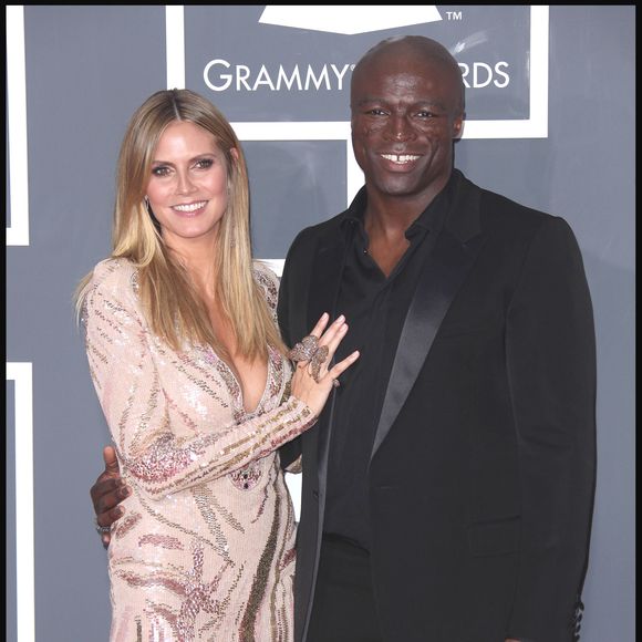 Heidi Klum et Seal à la cérémonie des Grammy Awards le 31 janvier 2010. Crédit photo : GOFF INF / BESTIMAGE
