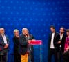 Exclusif - Stéphane De Groodt, Sylvie Testud, Antoine Duléry, Stéphanie Murat, JoeyStarr (Joey Starr), François Berléand, Max Boublil, Sébastien Castro, Constance Dollé, Nassima Benchicou et Faustine Bollaert lors des surprises pour l'enregistrement de l'émission "La Boîte à secrets", présentée par F.Bollaert et diffusée le 26 septembre 2025 sur France 3, dans les studios du Lendit à Saint-Denis, Seine Saint-Denis, France, le 8 septembre 2025. © Pierre Perusseau/Bestimage