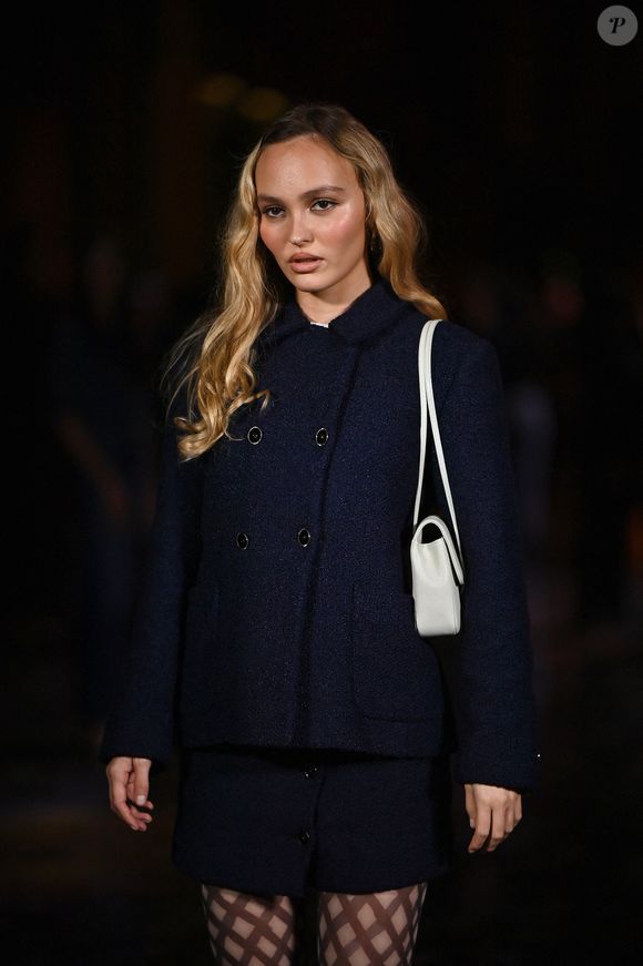 Lily Rose Depp assiste au défilé Chanel Womenswear printemps/été 2026 dans le cadre de la semaine de la mode à Paris le 06 octobre 2025 à Paris, France. Photo par Franck Castel/ABACAPRESS.COM